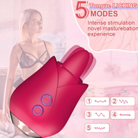 Rose Powerful Oral  Clit Stimulator